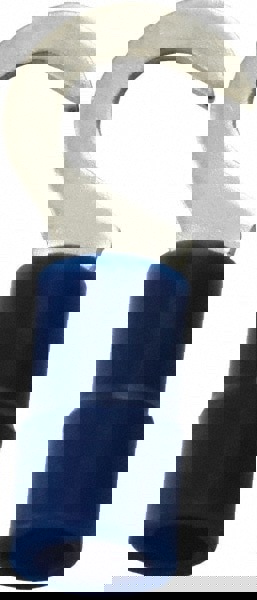 Hook Ring Terminal: Partially Insulated, 16 to 14 AWG, Crimp Connection