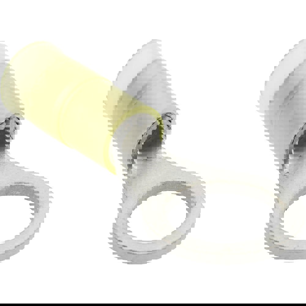 Circular Ring Terminal: Partially Insulated, 16 to 14 AWG, Crimp Connection