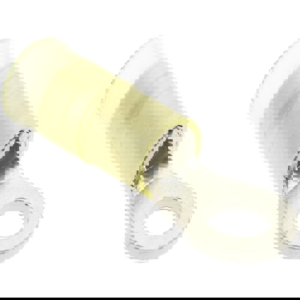 Circular Ring Terminal: Partially Insulated, 16 to 14 AWG, Crimp Connection