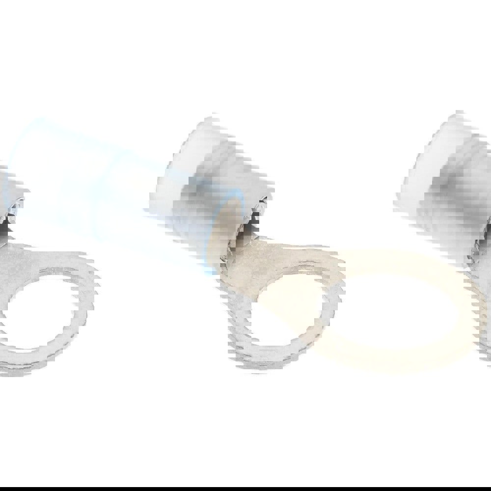 Circular Ring Terminal: Partially Insulated, 16 to 14 AWG, Crimp Connection
