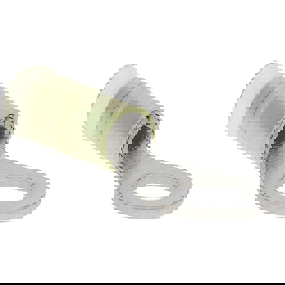 Circular Ring Terminal: Partially Insulated, 16 to 14 AWG, Crimp Connection
