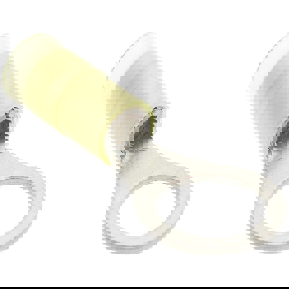 Circular Ring Terminal: Partially Insulated, 12 to 10 AWG, Crimp Connection