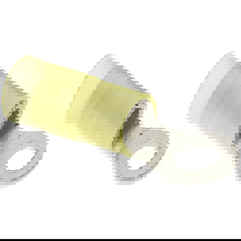 Circular Ring Terminal: Partially Insulated, 12 to 10 AWG, Crimp Connection