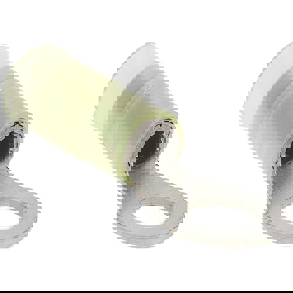Circular Ring Terminal: Partially Insulated, 12 to 10 AWG, Crimp Connection