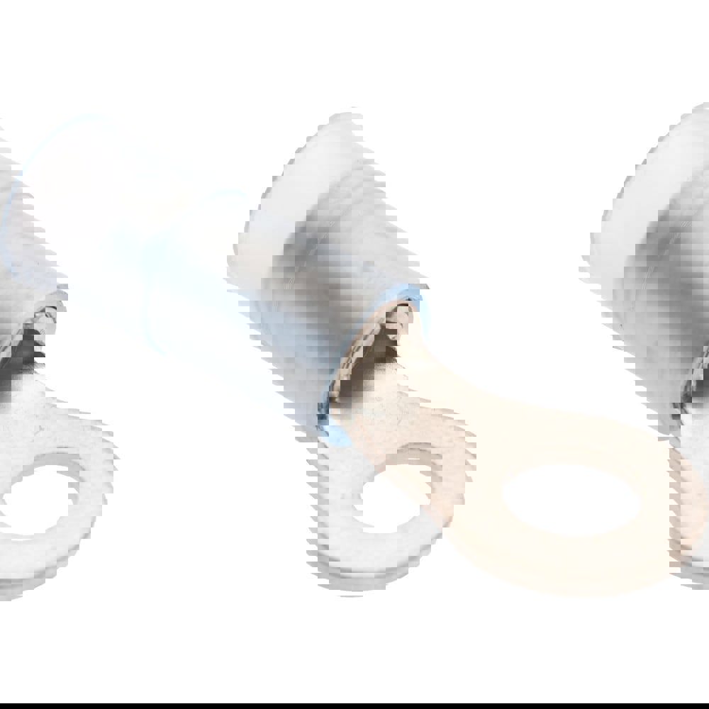 Circular Ring Terminal: Partially Insulated, 16 to 14 AWG, Crimp Connection