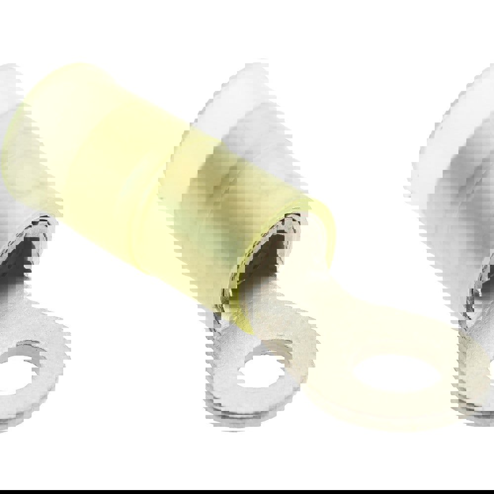 Circular Ring Terminal: Partially Insulated, 12 to 10 AWG, Crimp Connection