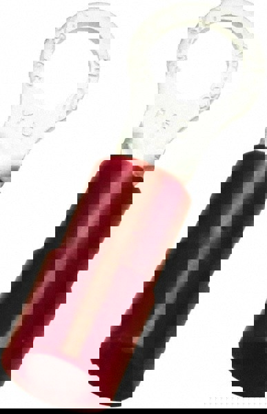 Circular Ring Terminal: Partially Insulated, 22 to 16 AWG, Crimp Connection