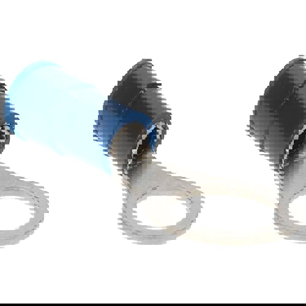 Circular Ring Terminal: Partially Insulated, 16 to 14 AWG, Crimp Connection