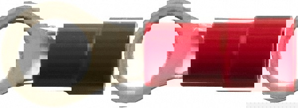 Circular Ring Terminal: Partially Insulated, 22 to 16 AWG, Crimp Connection