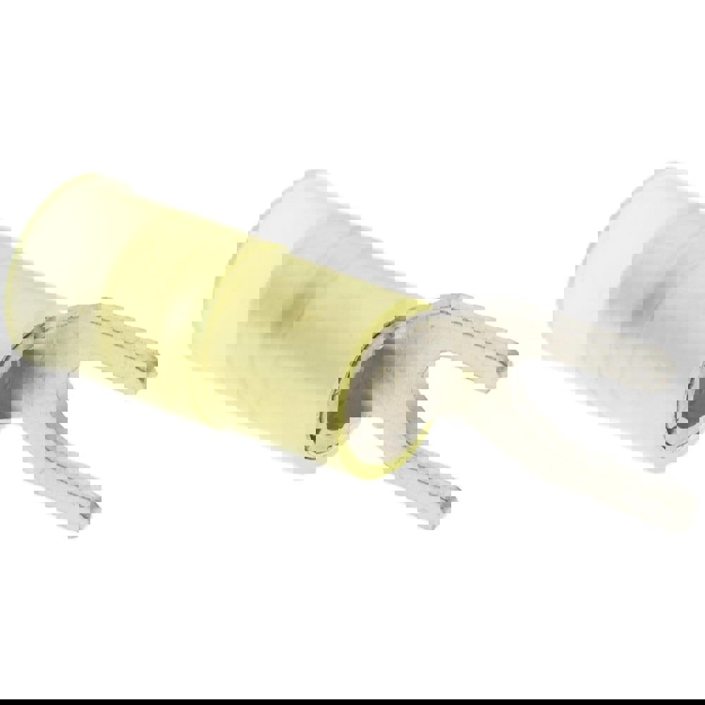 Standard Fork Terminal: Yellow, Nylon, Partially Insulated, #10 Stud, Crimp