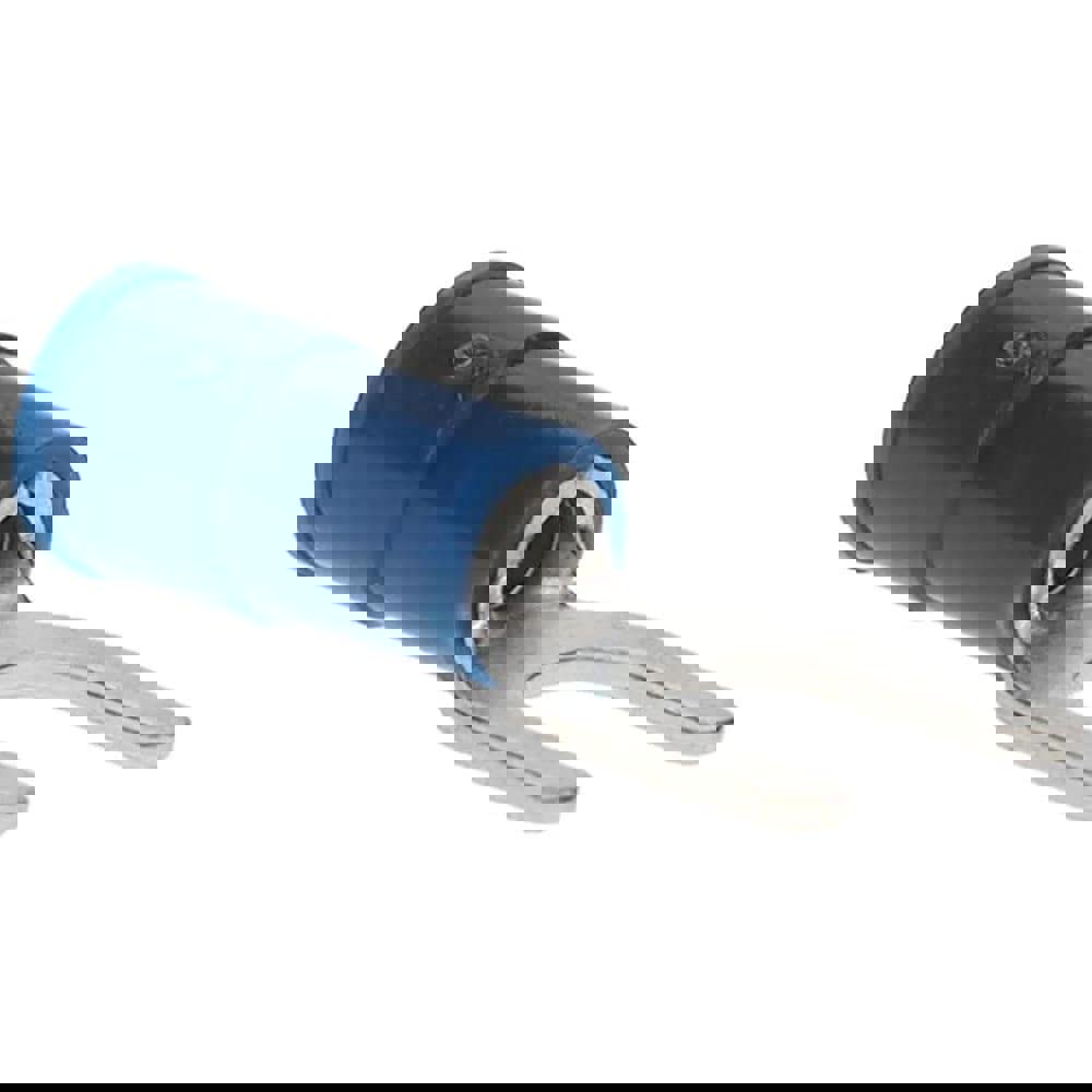 Standard Fork Terminal: Blue, Vinyl, Partially Insulated, #10 Stud