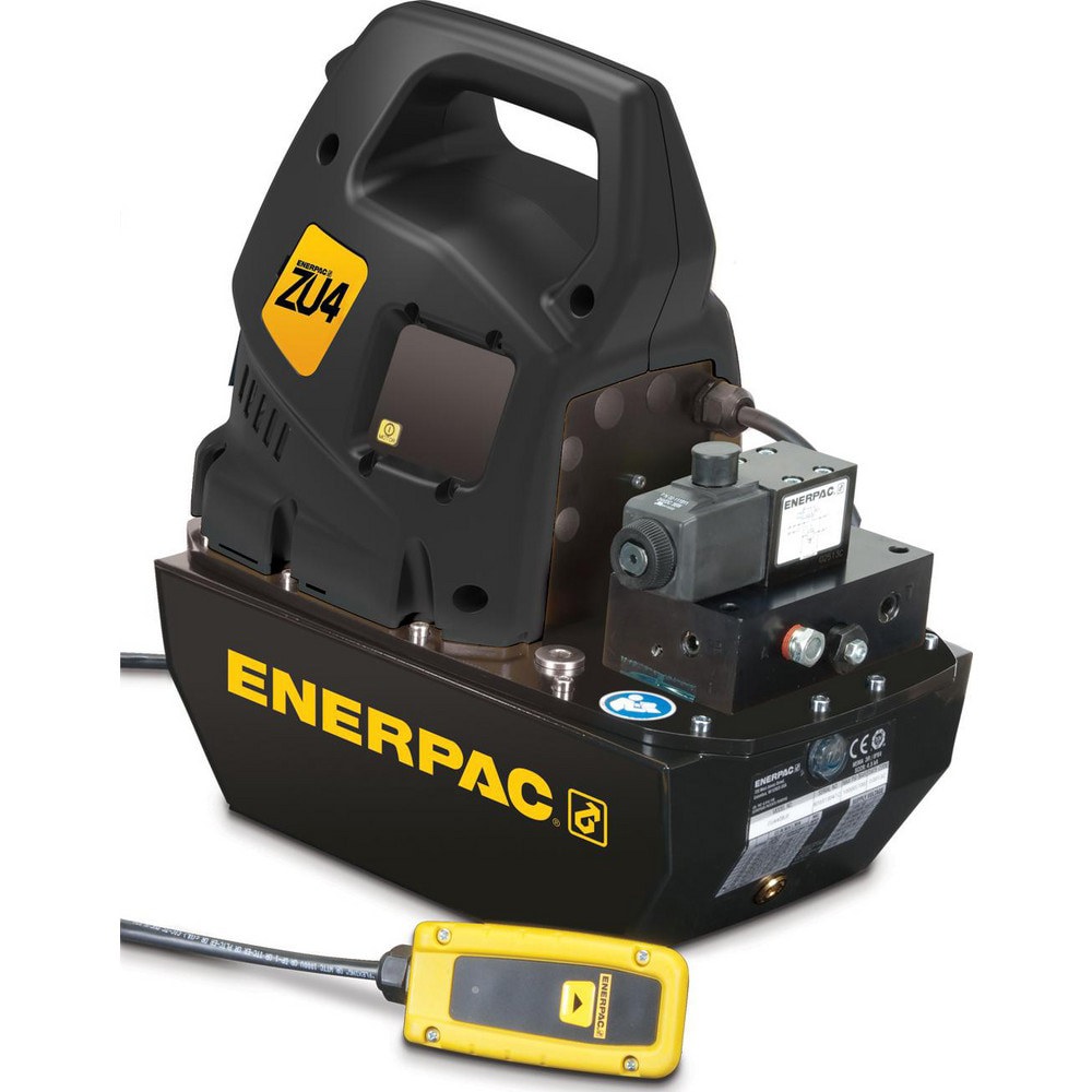 Power Hydraulic Pumps & Jacks; Type: Electric Hydraulic Pump ; 1st Stage Pressure Rating: 10000psi ; 2nd Stage Pressure Rating: 10000psi ; Pressure Rating (psi): 10000 ; Oil Capacity: 5 gal ; Actuation: Single Acting