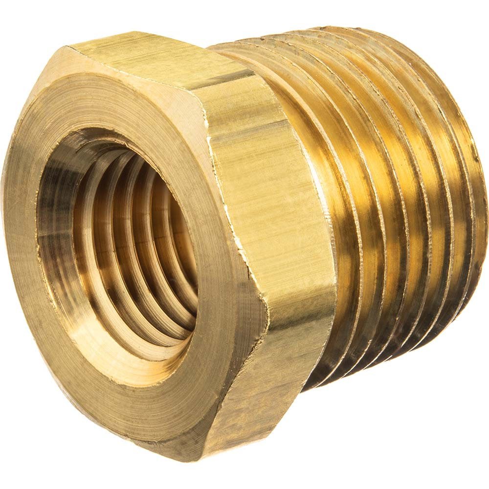 Brass Pipe Fitting: 1/2 x 3/8