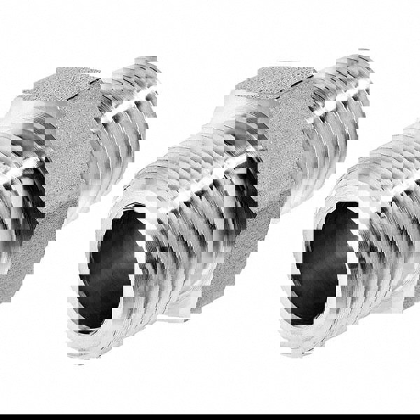 Pipe Reducing Hex Nipple: 1/2 x 3/8