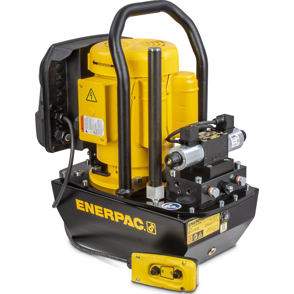 Power Hydraulic Pumps & Jacks; Type: Electric Hydraulic Pump ; 1st Stage Pressure Rating: 5000psi ; 2nd Stage Pressure Rating: 5000psi ; Pressure Rating (psi): 5000 ; Oil Capacity: 1.8 gal ; Actuation: Double Acting