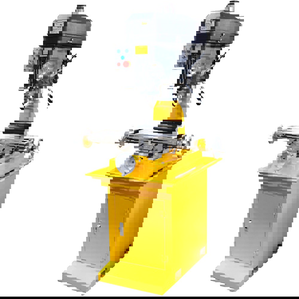 Mill Drill Machines; Drilling Capacity in Steel (Inch): 1 ; End Milling Capacity (Decimal Inch): 0.75 ; Face Milling Capacity (Decimal Inch): 3 ; Cross Travel (Inch): 7-1/2 ; Longitudinal Travel (Inch): 19-11/16 ; Column Type: Round